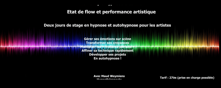 Formez-vous à l'hypnose pour la performance artistique